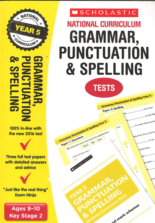 Grammar, Punctuation And Spelling Test - Year 5