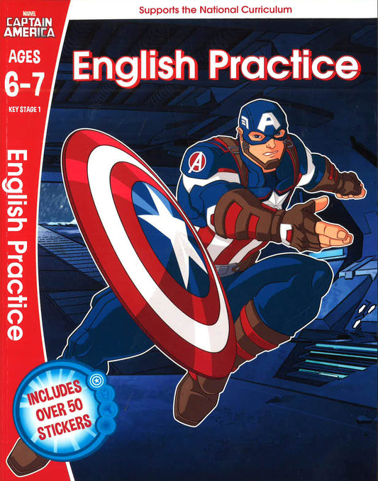 Marvel Learning: Captain America- English Practice Ages 6-7