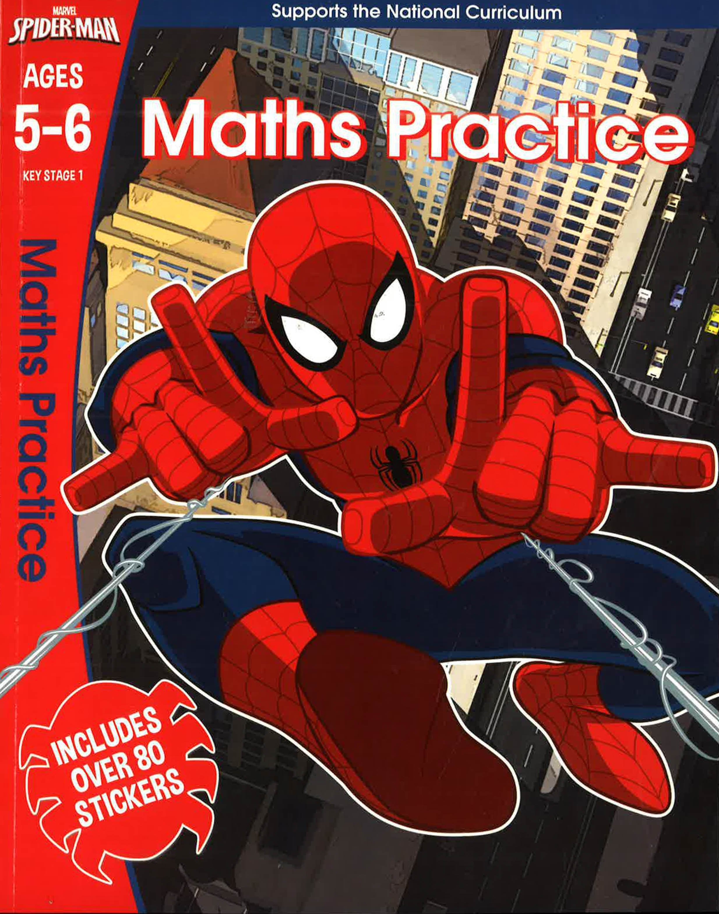 Marvel Math Problems Marvel Learning: Spider Man- Maths Practice Ages 5-6 – BookXcess