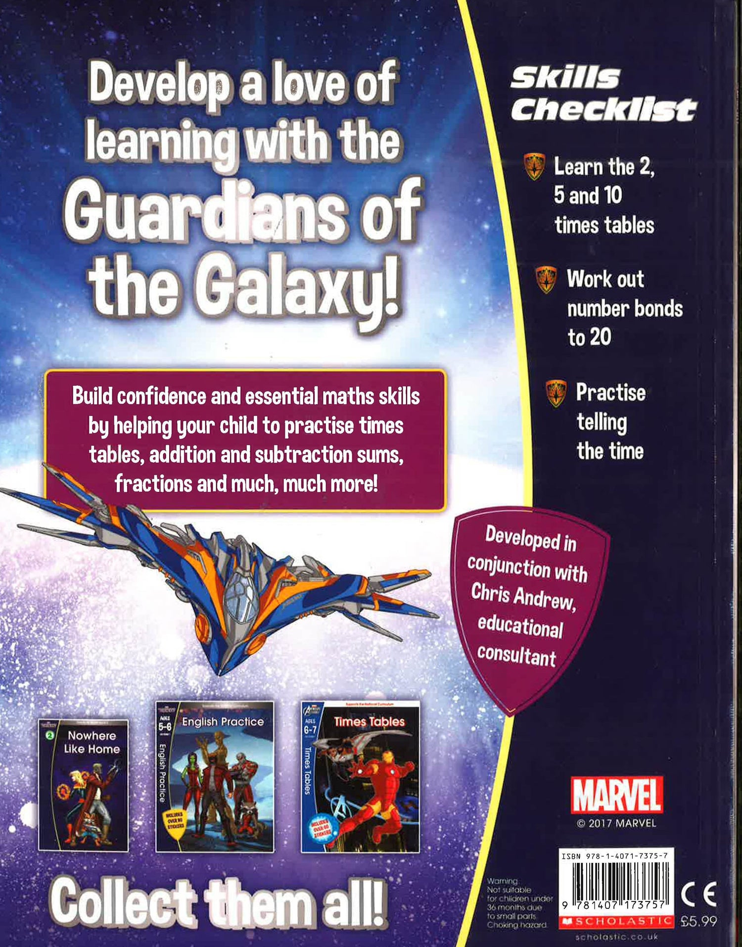 Marvel Learning Marvel Learning: Guardians of The Galaxy - Maths Practive 6-7 – BookXcess