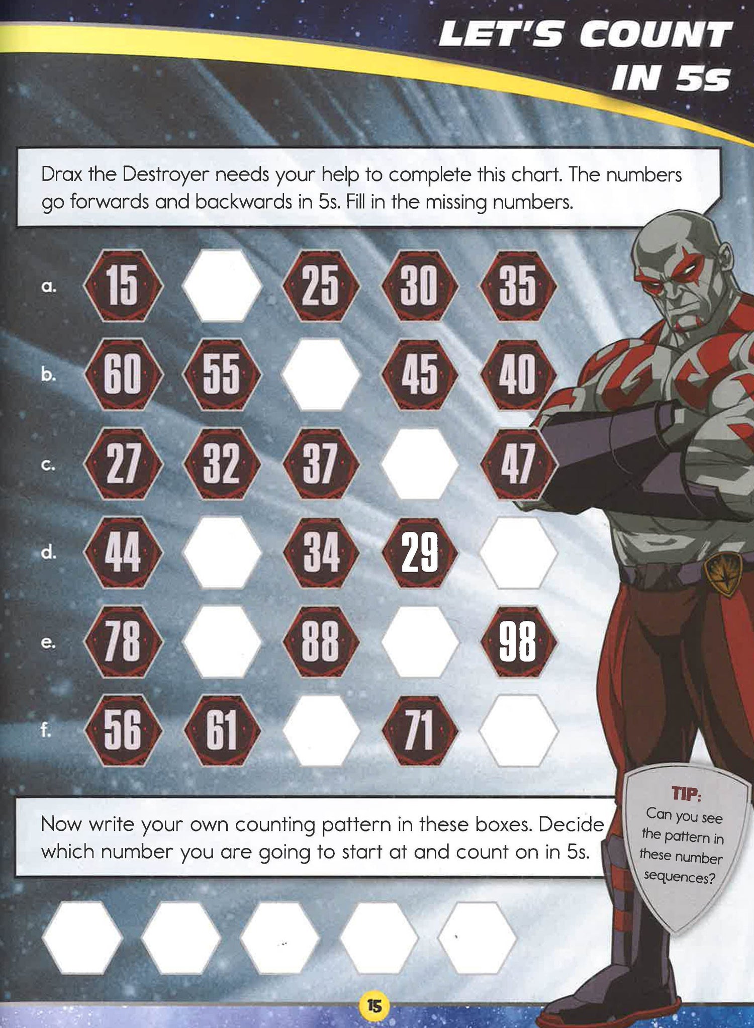 Marvel Learning Marvel Learning: Guardians of The Galaxy - Maths Practive 6-7 – BookXcess