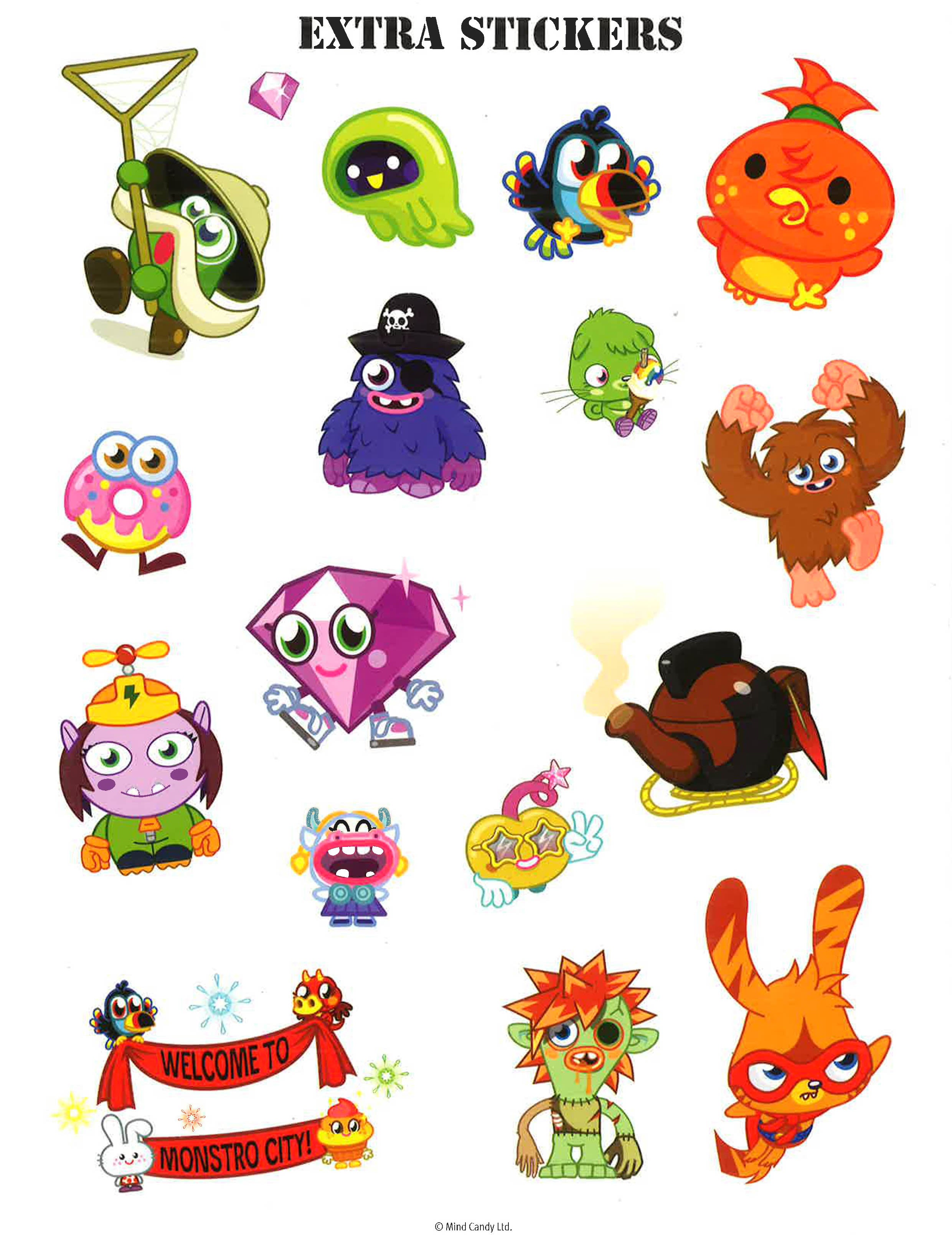 moshi monsters stickers Moshi Monsters Ultimate Sticker Collection – BookXcess