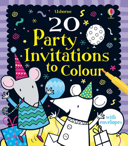 30 Party Invitations To Colour