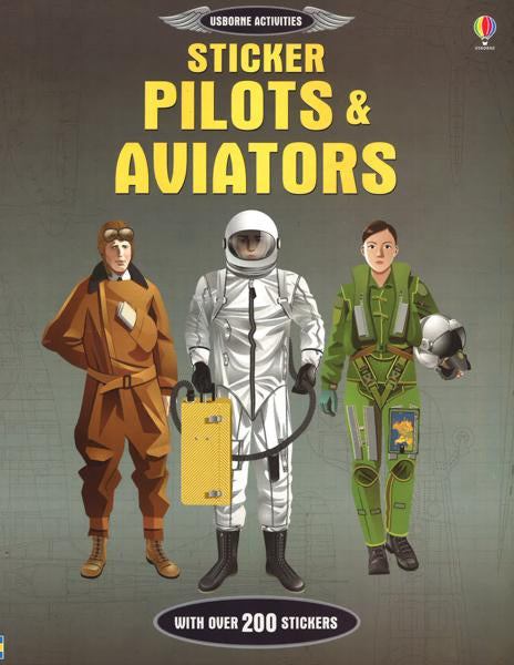Usborne Activities: Sticker Dressing Pilots And Aviators
