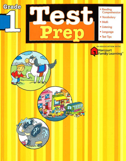 Test Prep: Grade 1 (Flash Kids Harcourt Family Learning)