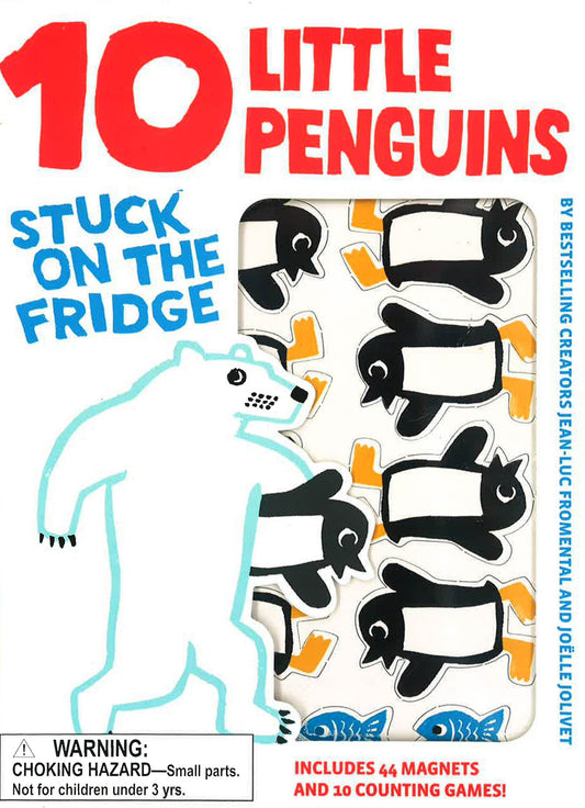 10 Little Penguins Stuck On The Fridge