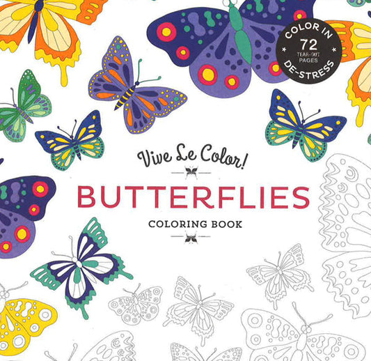 Vive Le Color: Butterflies Coloring Book