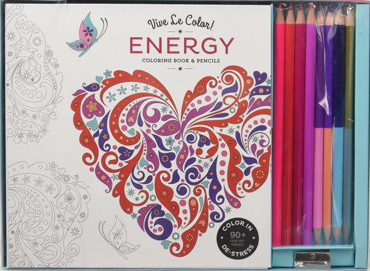 Vive Le Color! Energy (Coloring Book And Pencils): Color Therapy Kit