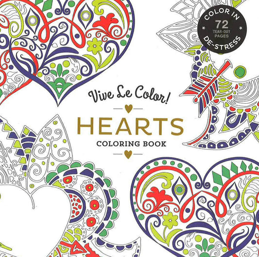 Vive Le Color! Hearts: Coloring Book
