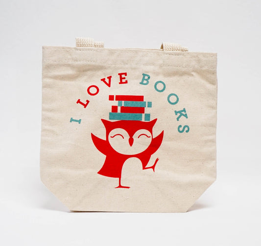 Tote Bag: I Love Books Little