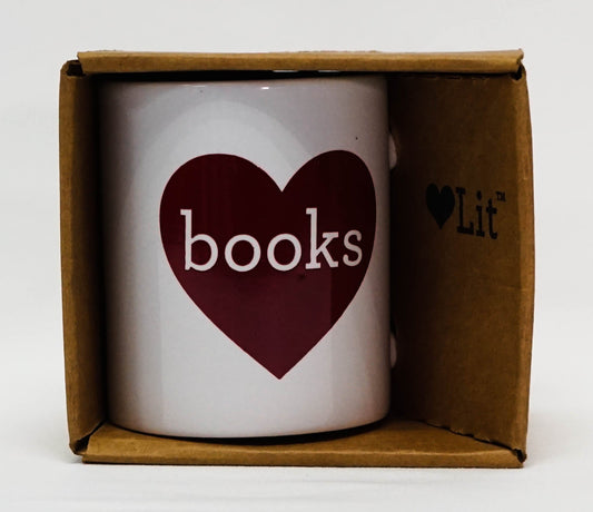 Mug: Heart Books