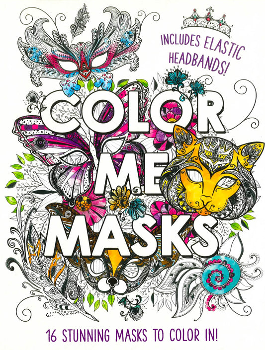 Color Me Masks: 16 Stunning Masks To Color In!