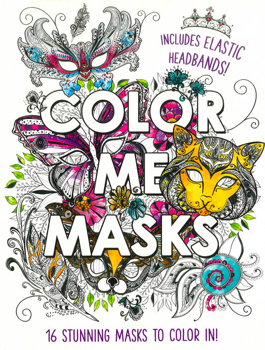Color Me Masks: 16 Stunning Masks To Color In!