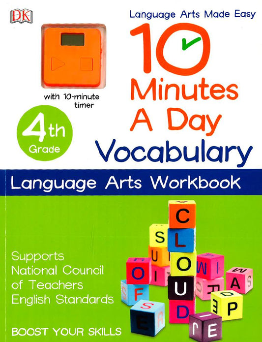 10 Minutes A Day: Vocabulary (4Th Grade: Language Arts Workbook)