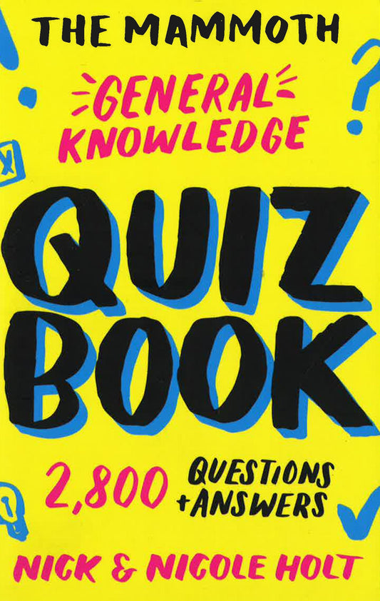 [Bargain Corner] Mammoth General Knowledge Quiz Book 2,800 Questions And Answers Pb