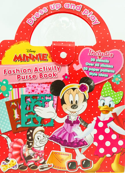 Disney Minnie Fashion Activity Purse Book: Dress Up And Play!