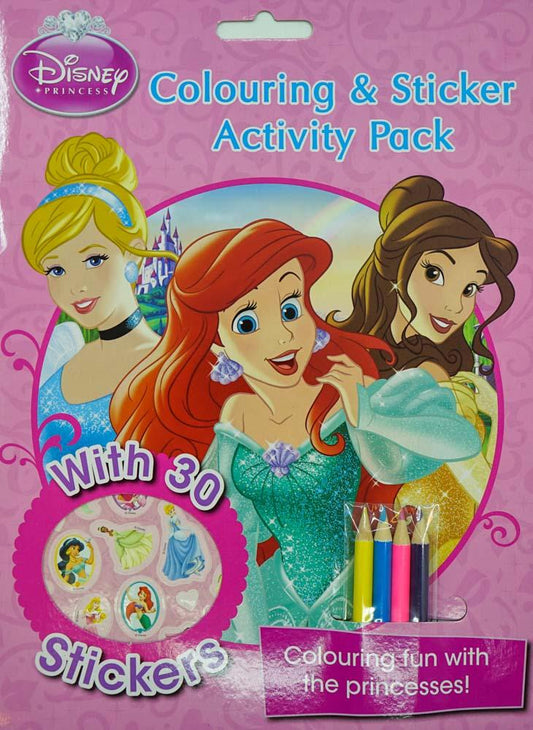 Disney Princess : Colouring And Sticker Activity Pack