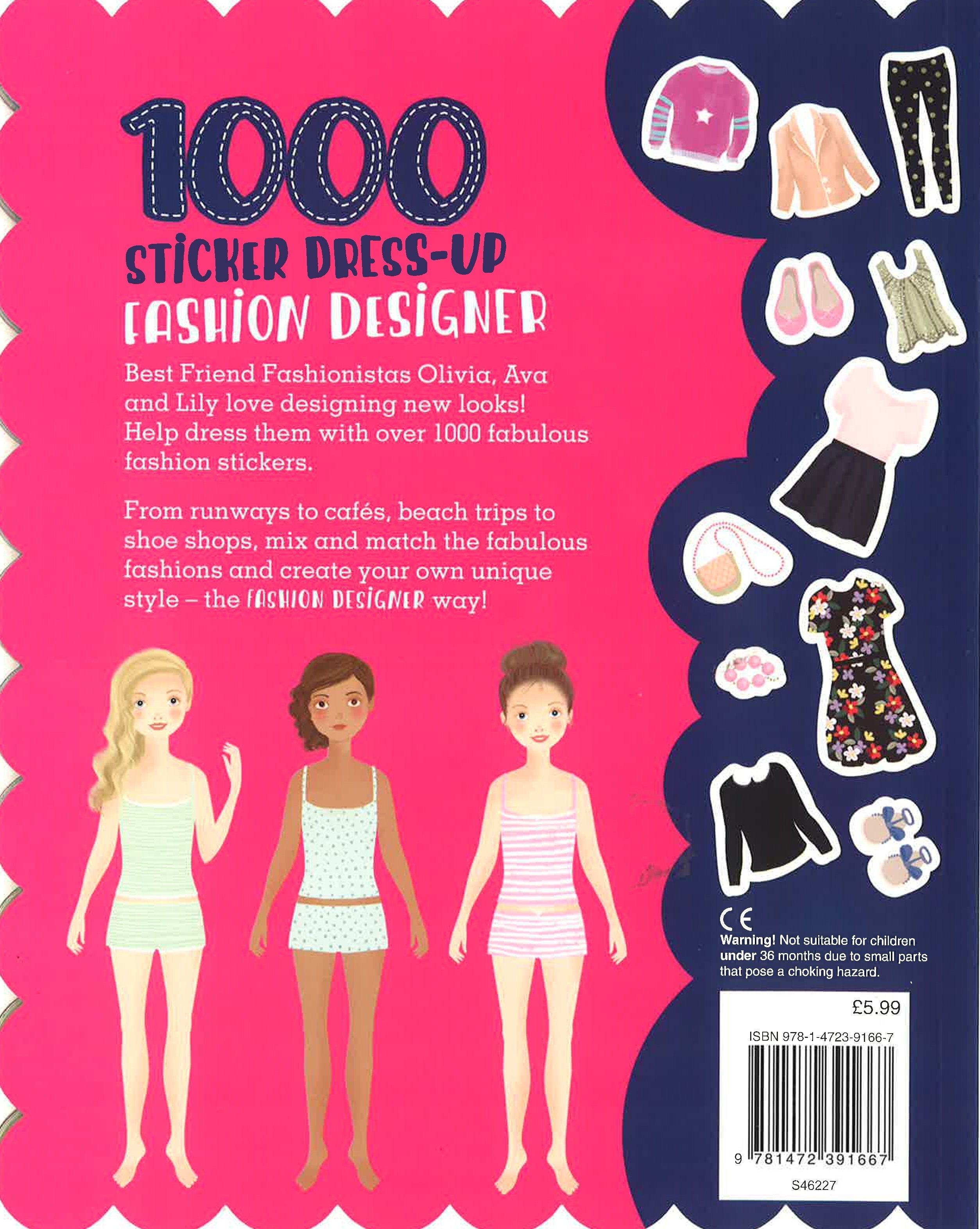 1000 Sticker Dress-Up Fashion Designer BookXcess 1000 Sticker Dress-Up Fashion Designer BookXcess