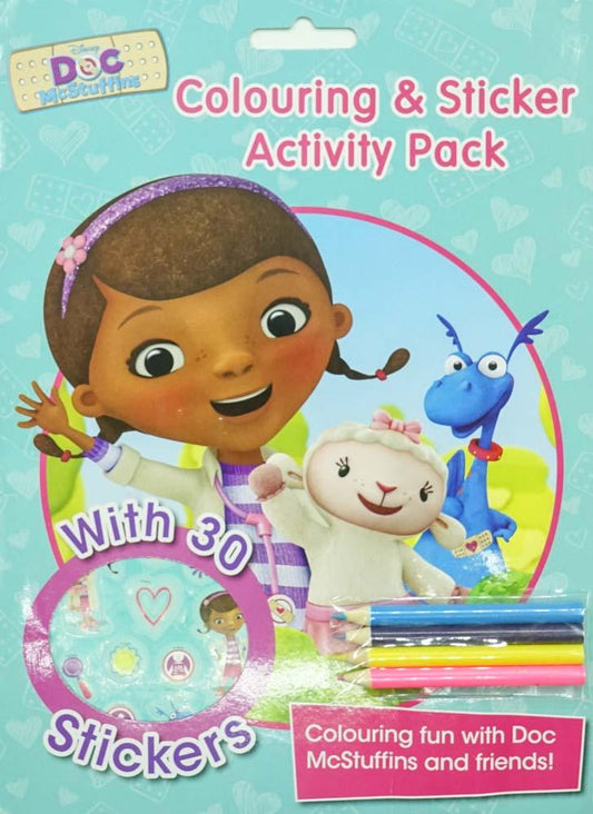 Doc Mcstuffins Colouring And Sticker Activity Pack