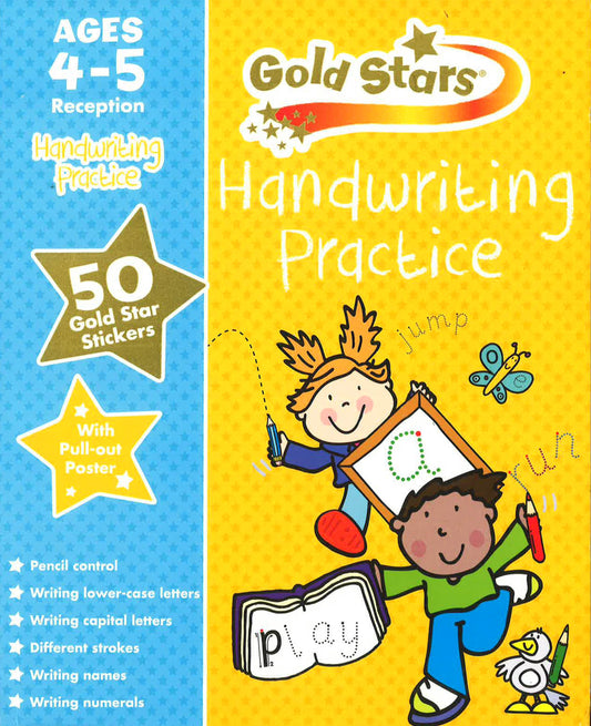 Gold Stars Handwriting Practice Ages 4-5 (Preschool Workbook)