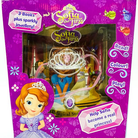 Disney Sofia The First - 3 Books Plus Sparkly Jewellery