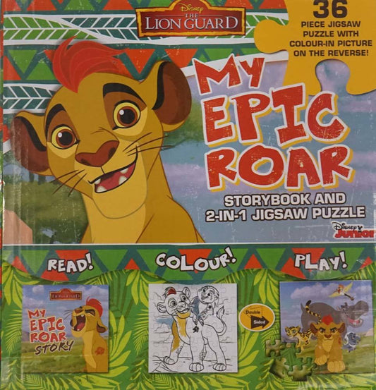 Disney Junior The Lion Guard My Epic Roar: Storybook And 2-In-1 Jigsaw Puzzle