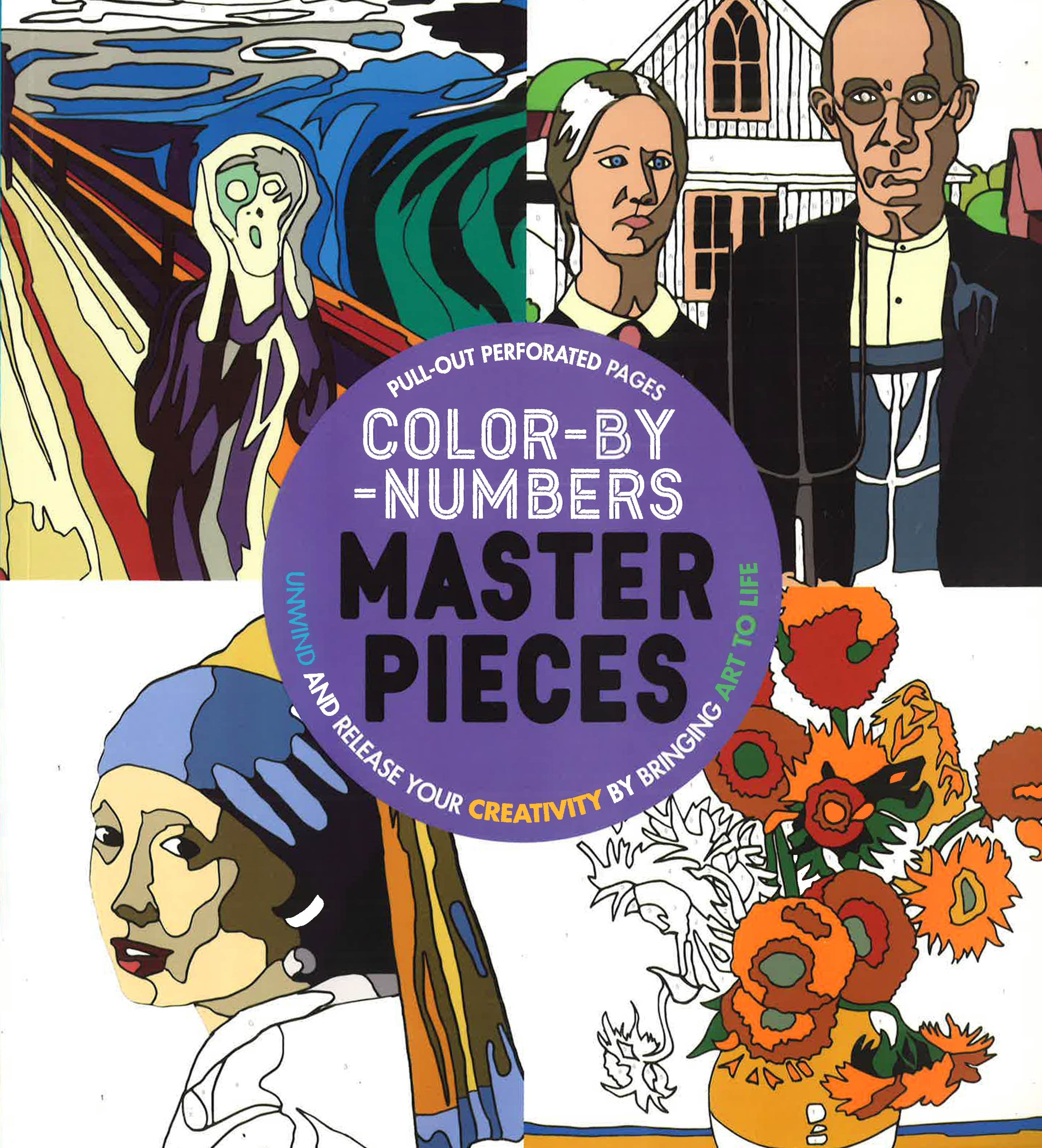 Color Master Color By Number Color-By-Numbers Masterpieces – BookXcess
