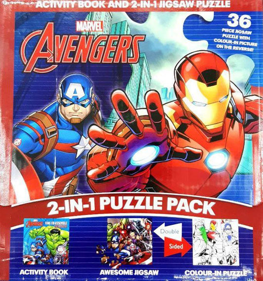 2-In-1 Jigsaw & Activity: Marvel Avengers