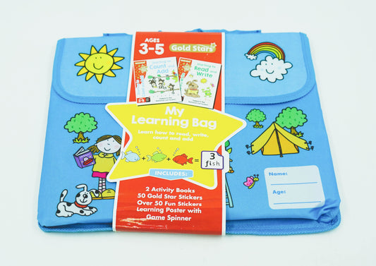 Gold Stars My Learning Bag Ages 3-5 : Learn How To Read, Write, Count And Add