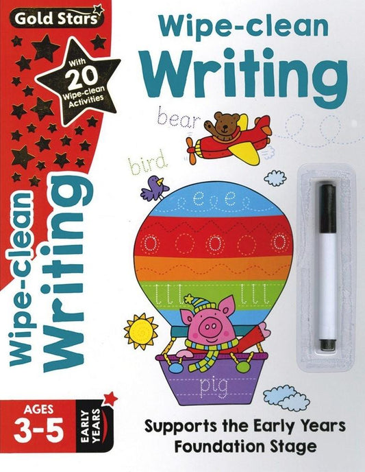 Gold Stars Wipe-Clean Writing (Ages3-5)