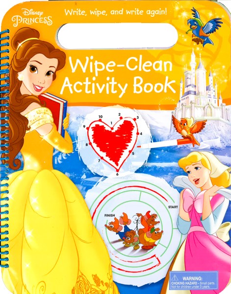 Disney Princess Wipe-Clean Activity Book