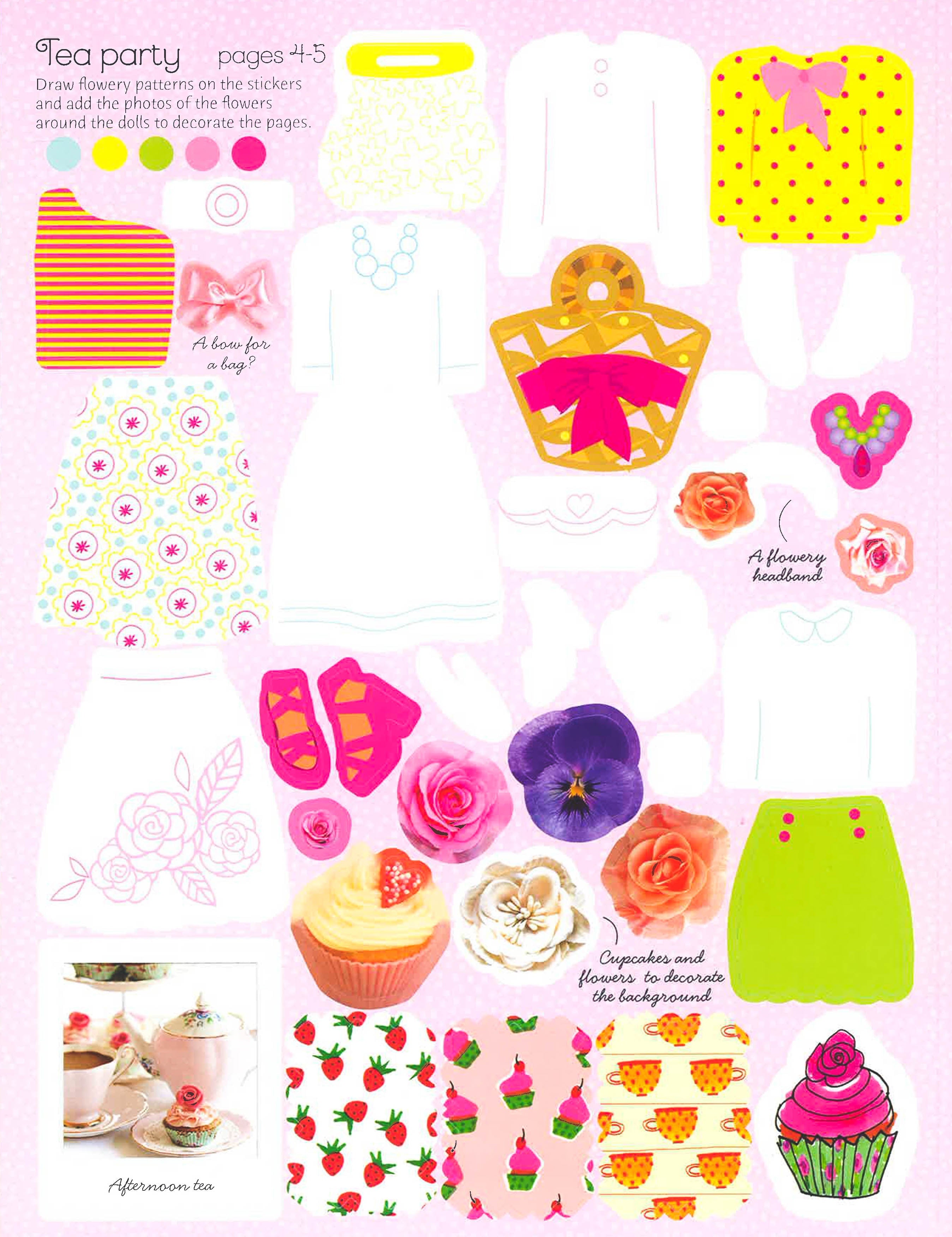 Sticker Dolly Dressing Fashion Designer Spring And Summer Collection – BookXcess