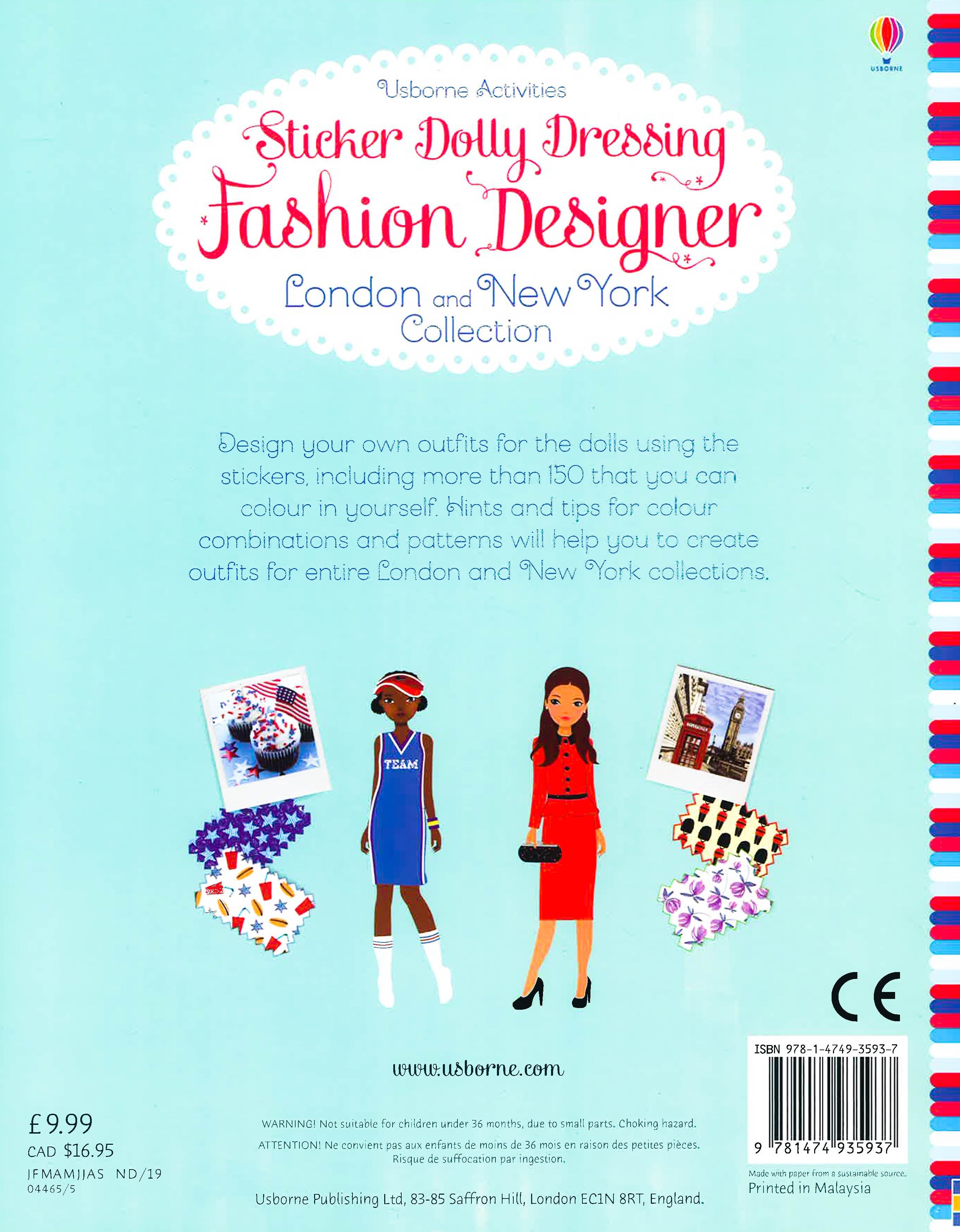 Sticker Dolly Dressing Fashion Designer London And New York Collection BookXcess Sticker Dolly Dressing Fashion Designer London And New York Collection BookXcess
