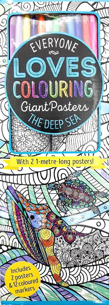 Colouring Poster Box: The Deep Sea