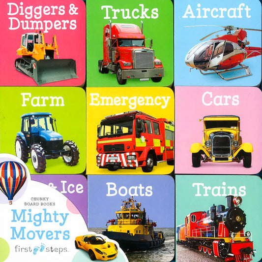 First Steps Chunky Board Books: Mighty Movers