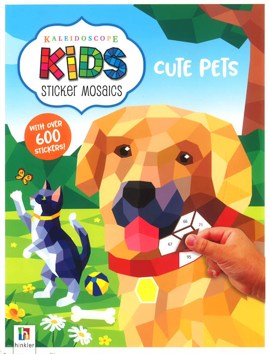 Kaleidoscope Kids Sticker Mosaics: Cute Pets