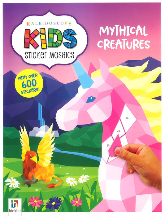 Kaleidoscope Kids Sticker Mosaics: Mythical Creatures