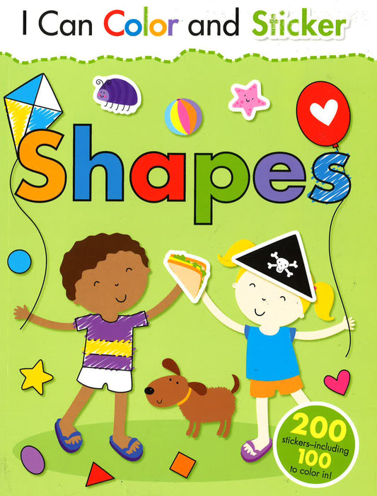 I Can Color And Sticker: Shapes