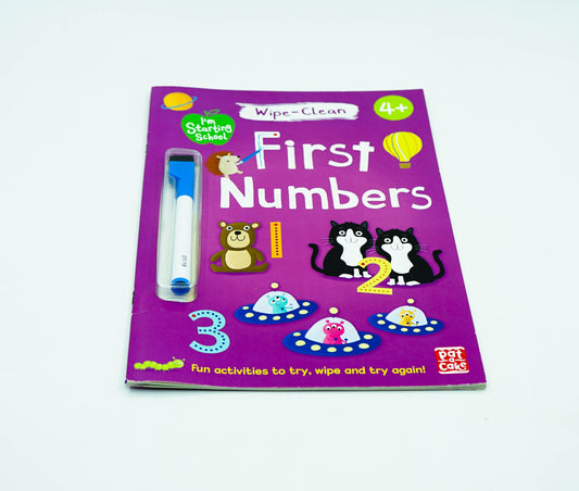 I'm Starting School: First Numbers: Wipe-Clean Book With Pen (Paperback)