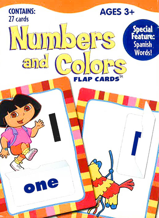Numbers And Colors Flap Cards (Dora The Explorer)