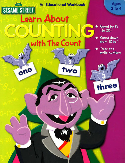 Learn About Counting With The Count (Sesame Street, Educational Workbook)