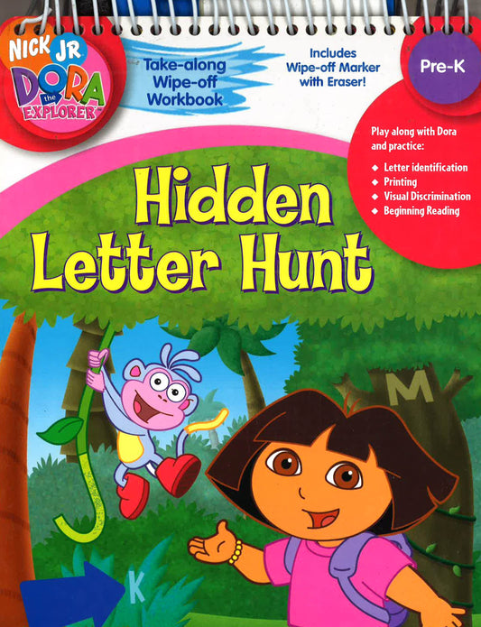 Dora The Explorer Hidden Letter Hunt Take Along Wipe Off Wookbook