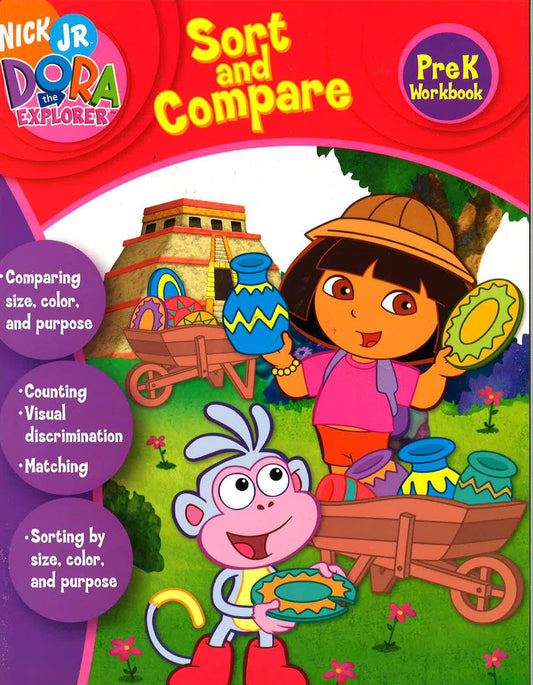 Sort And Compare Workbook (Dora The Explorer, Pre-K)