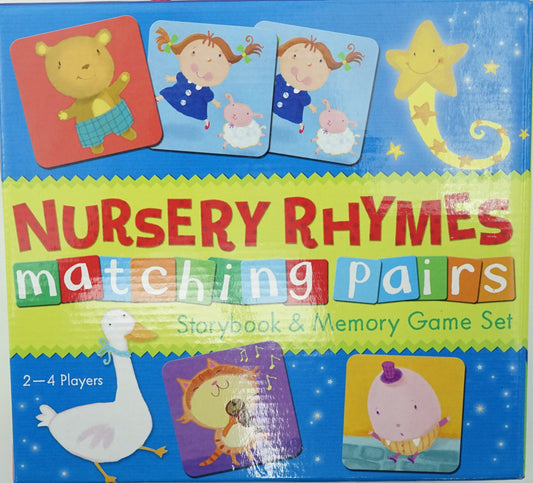 Nursery Rhymes Matching Pairs: Storybook & Memory Game Set