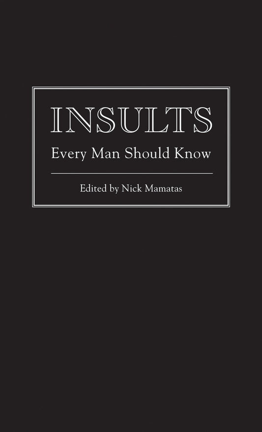 Insults Every Man Should Know
