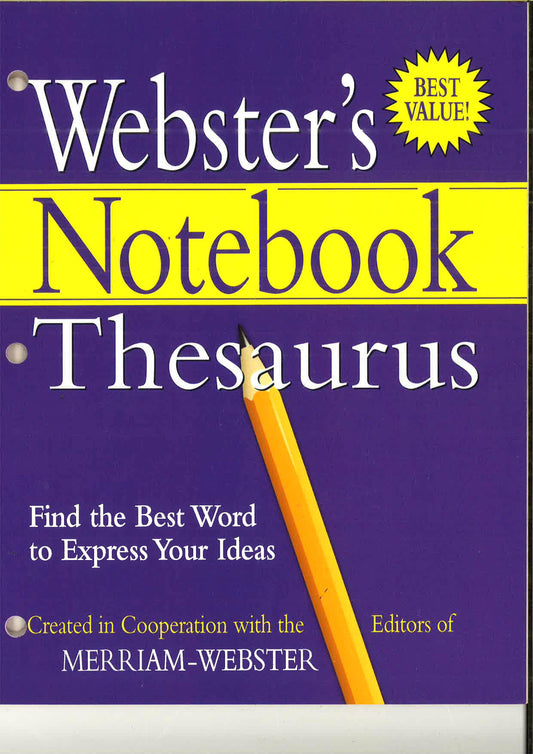 Webster's Notebook Thesaurus