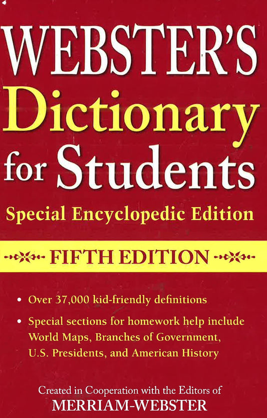 Websters Dictionary For Students (Encyclopedic Edition)