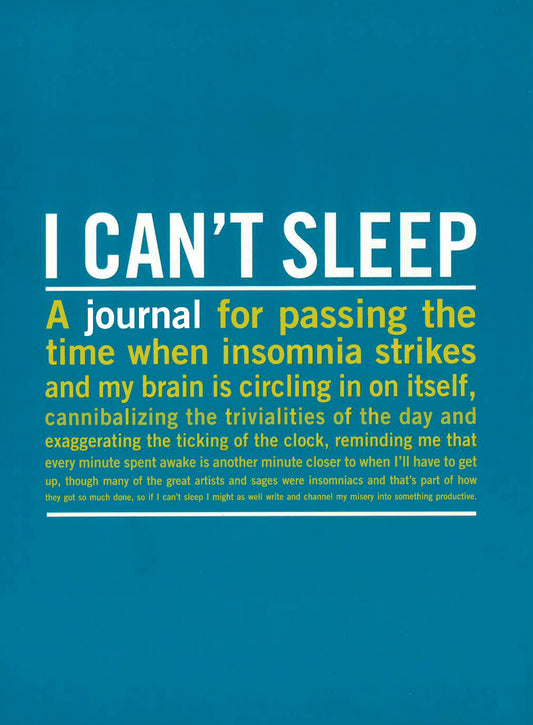 I Can't Sleep Inner-Truth Journal