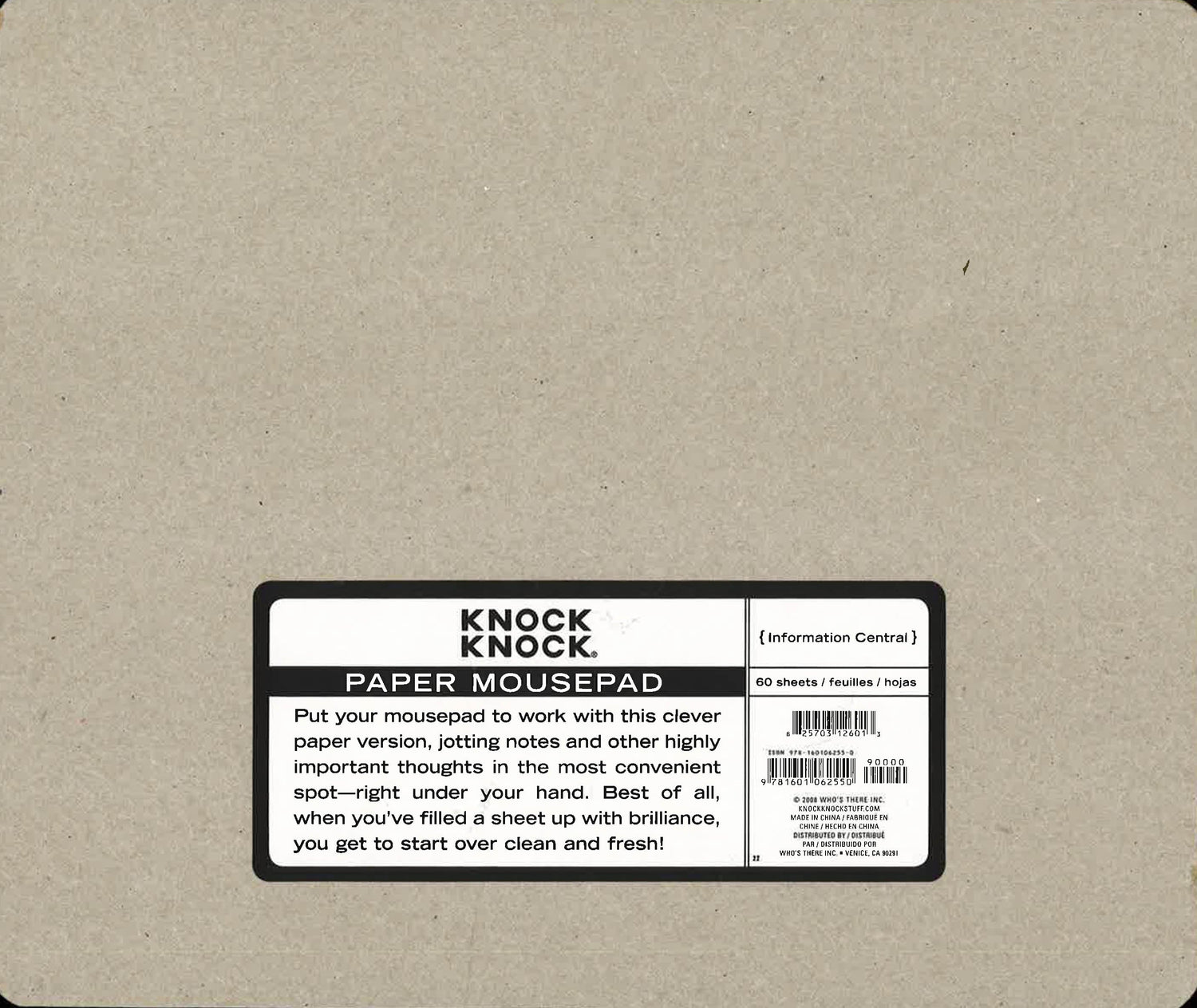 Knock Knock Information Central Paper Mousepad – BookXcess