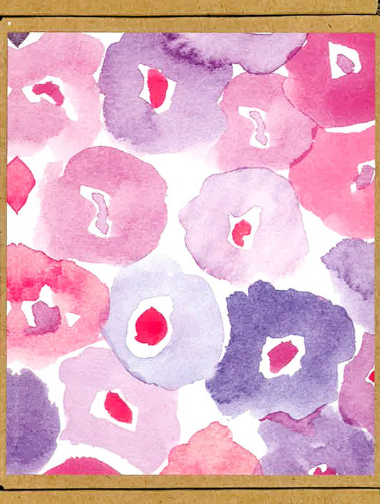 Watercolour Florals Greennotes